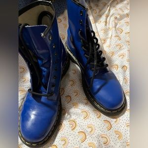Dr Martens Blue Vinyl
